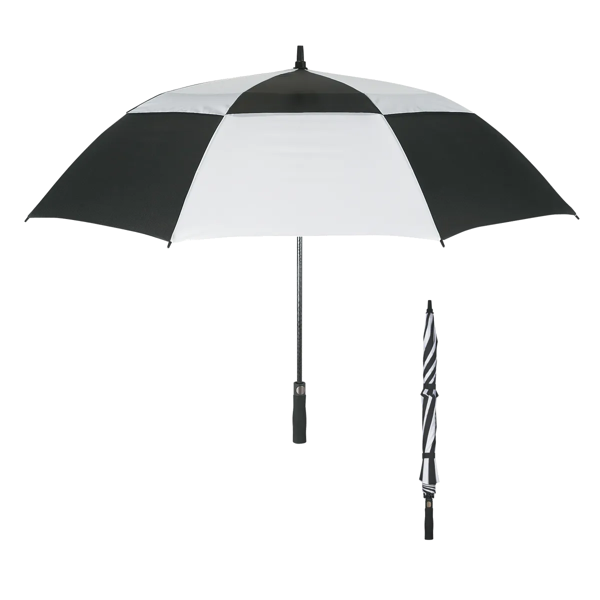 D1597 58" Arc Vented Windproof Umbrella