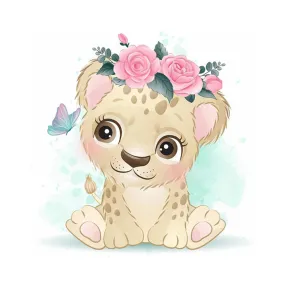 Daihua Little Lion - Full Square Drill Diamond Painting 30*30CM