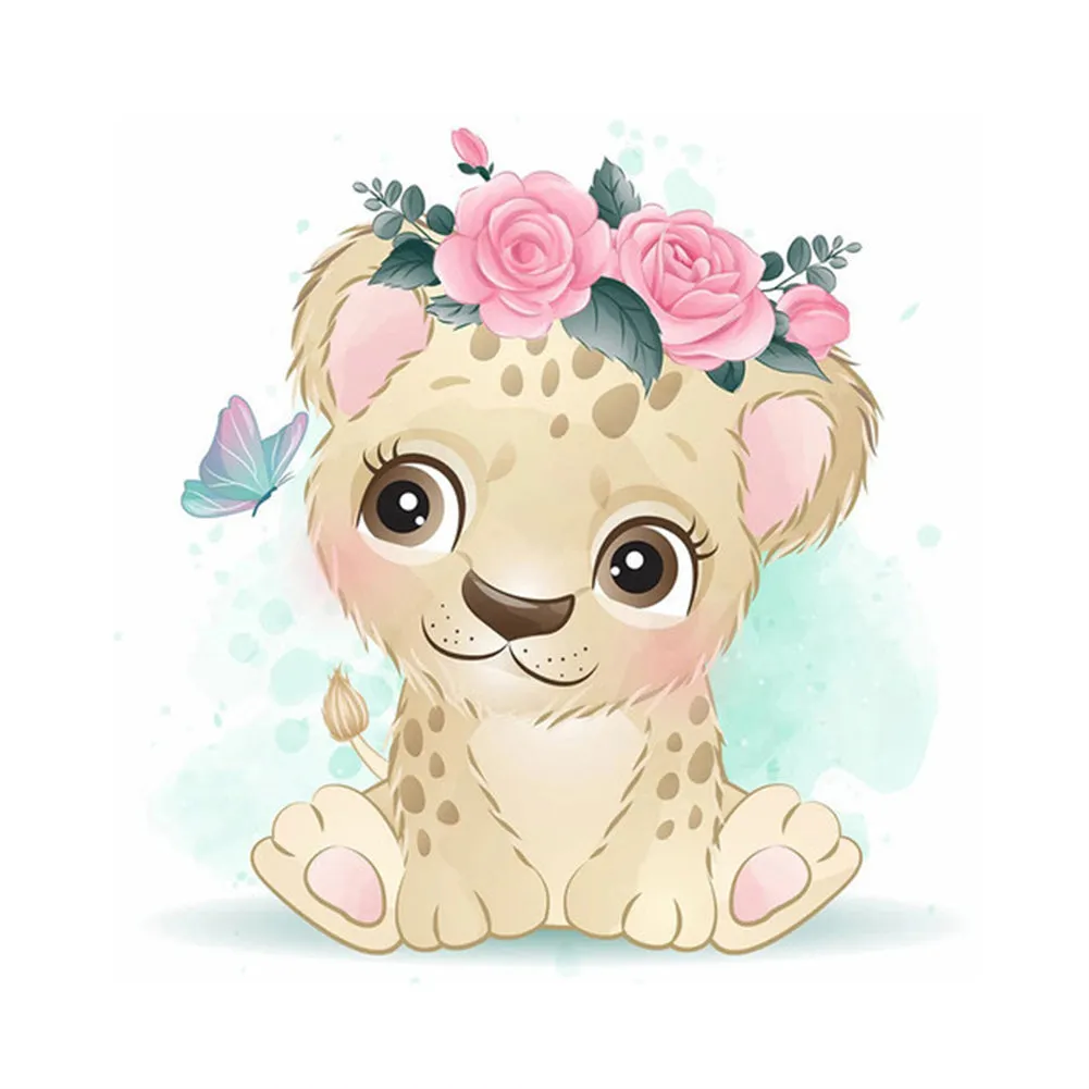 Daihua Little Lion - Full Square Drill Diamond Painting 30*30CM