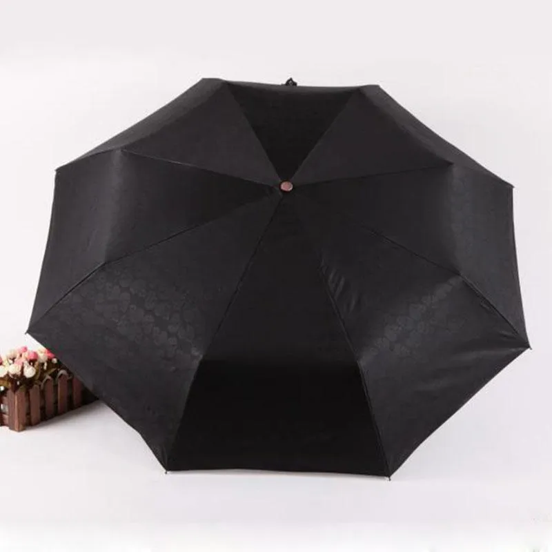 Devil Skull Handle Umbrella Fully-automaticlly 3 Folding UV Sun Rain Windproof Umbrellas Rain Gear