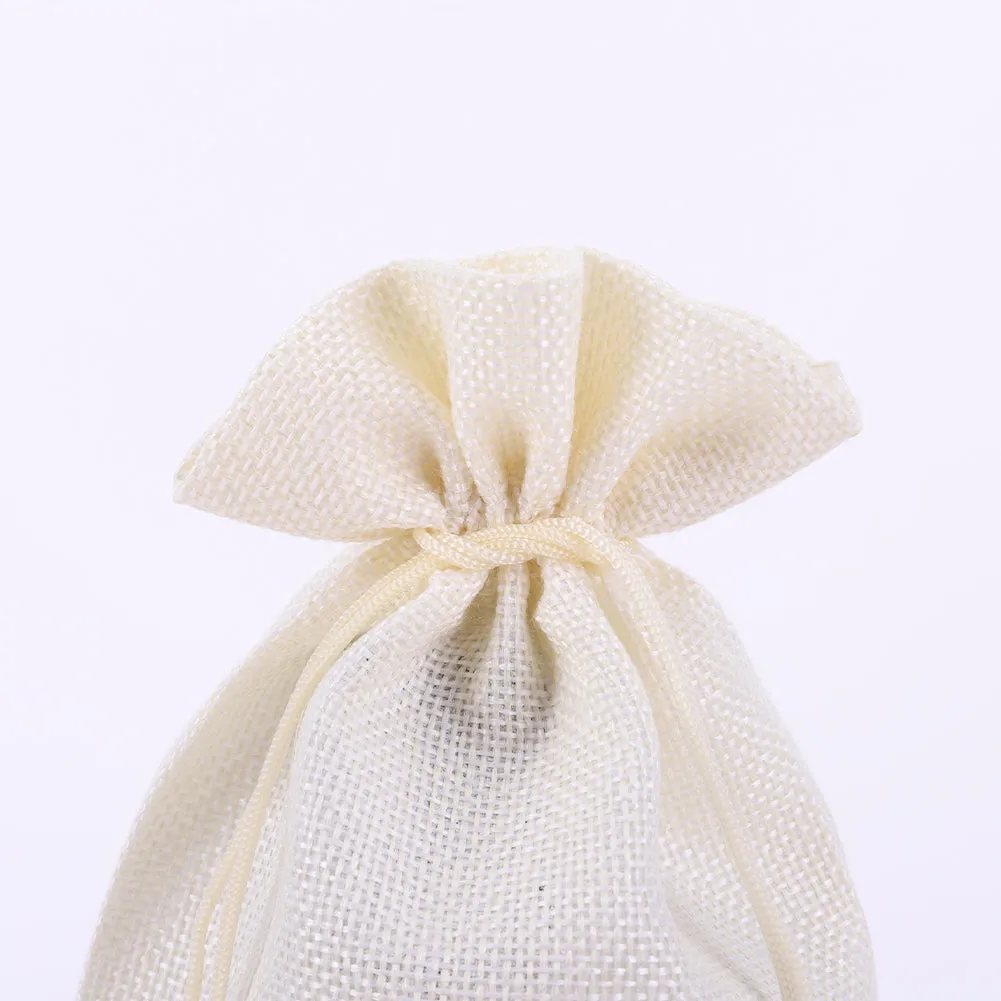 Diamond Painting Burlap Wine Gift Bags Label Liquor Bottle Covers (Gnome)