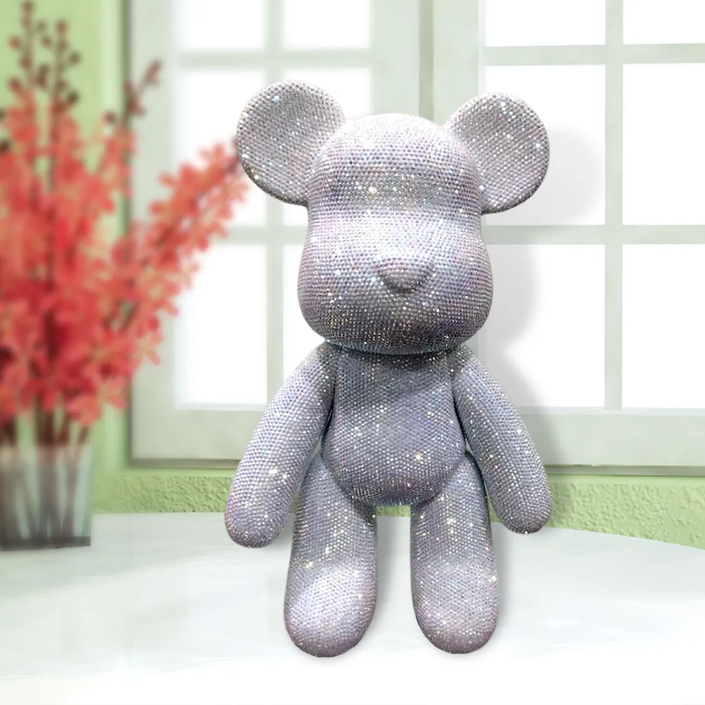 DIY Crystal Rhinestone Embroidery Cross Stitch Cute 5D Diamond Art Bear Set