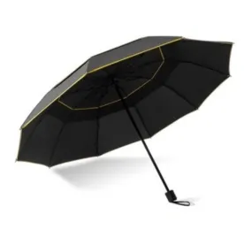 Double Layer Windproof Large 3 Folding Travel Outdoor Umbrellas