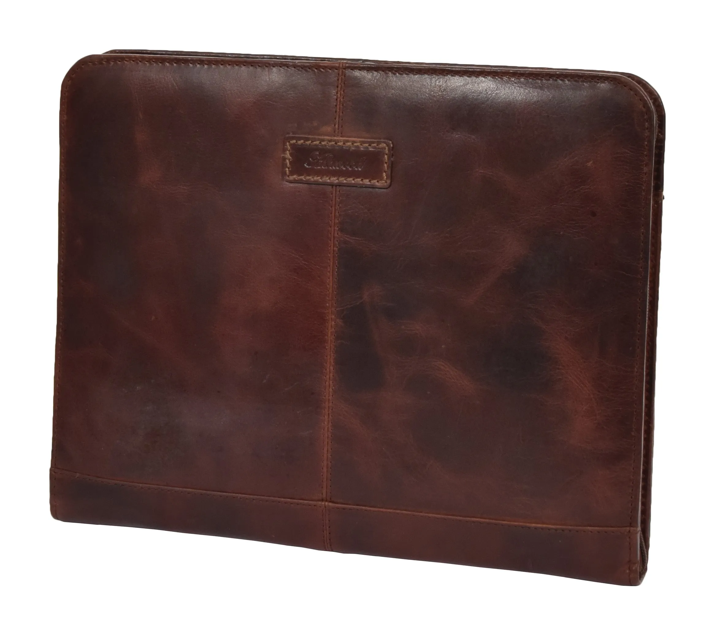 DR282 Italian Buffalo Document Organiser Bag Leather Case Tan