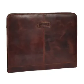 DR282 Italian Buffalo Document Organiser Bag Leather Case Tan