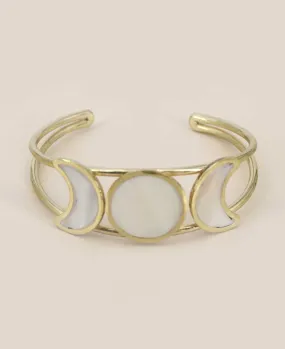 Ethically Handcrafted Moon Phase Cuff Bracelet