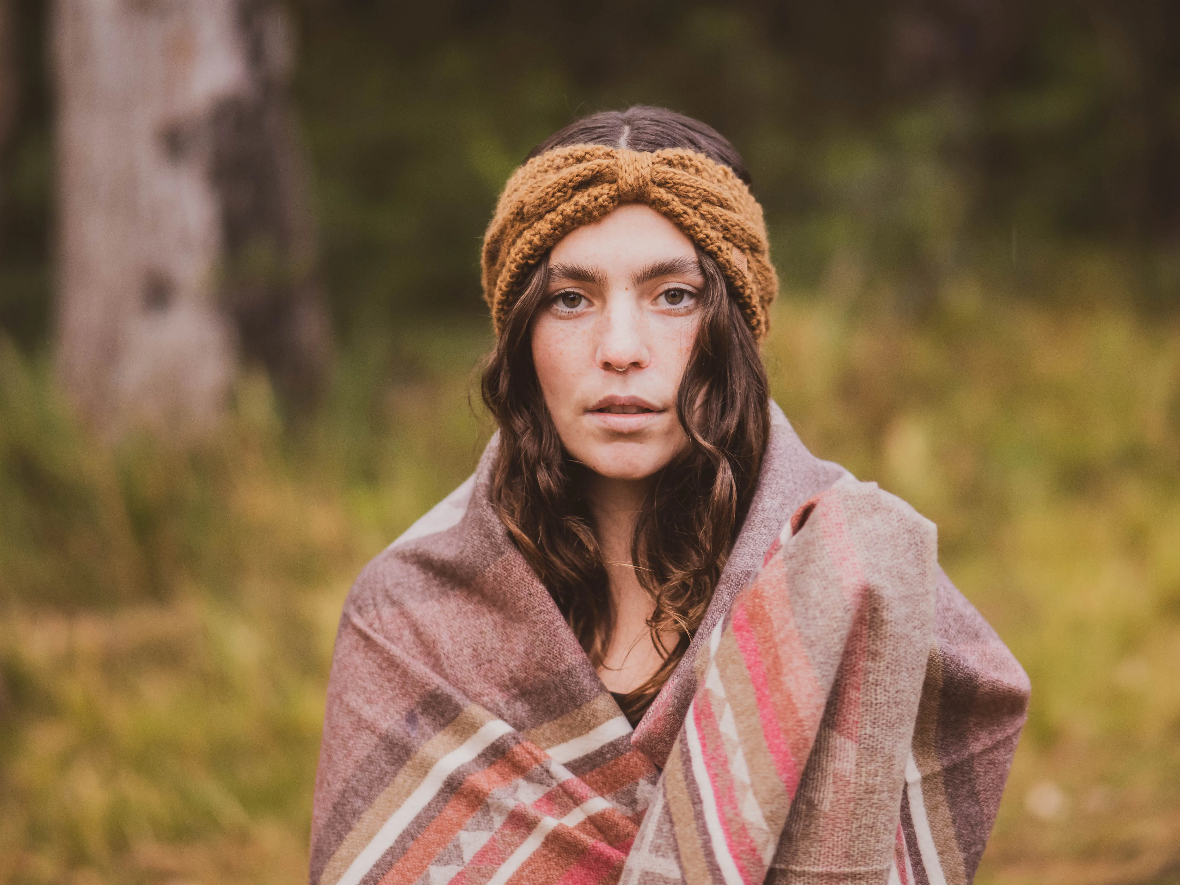 ethik merino wool || front knot headwarmer