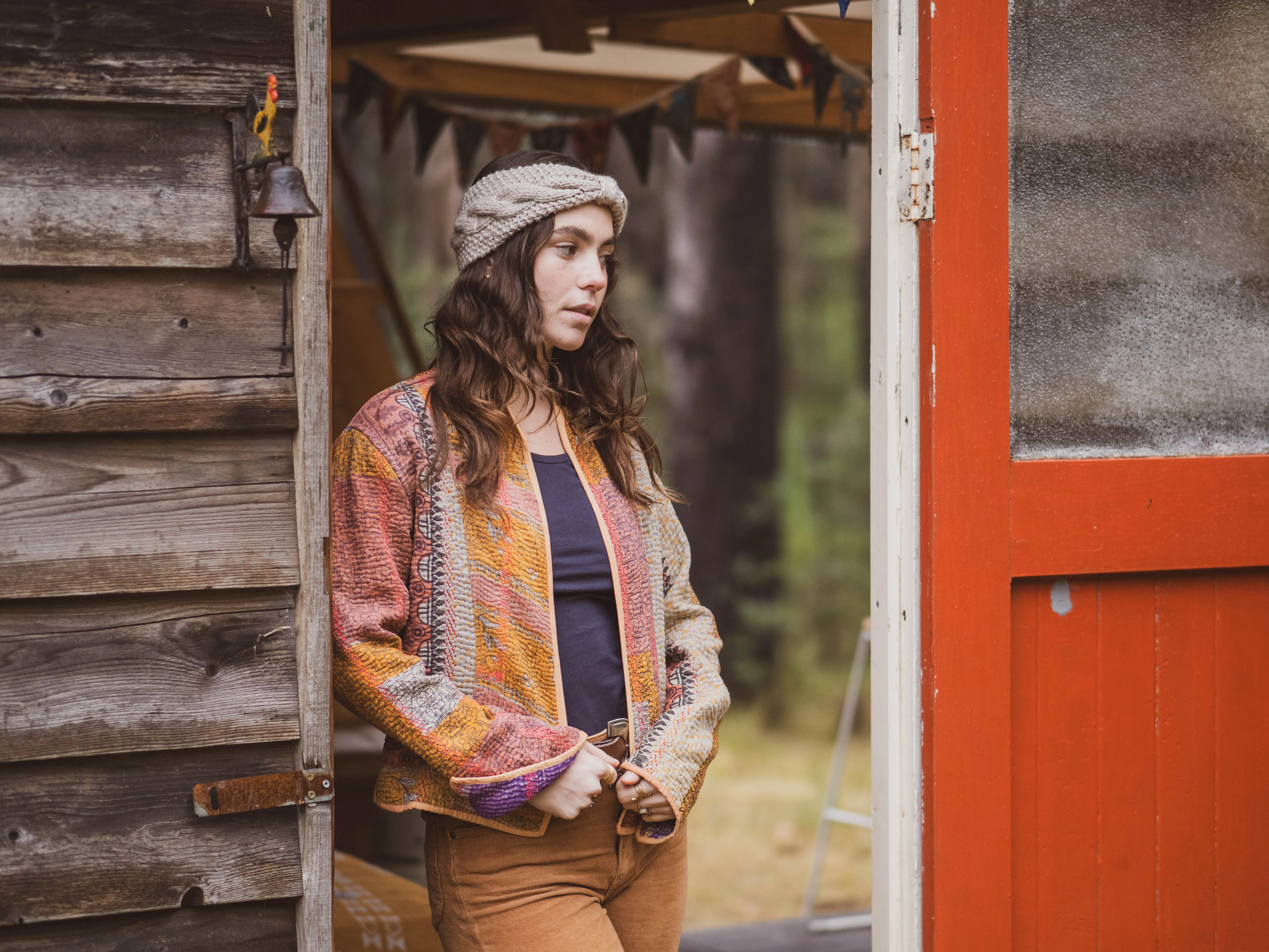 ethik merino wool || front knot headwarmer