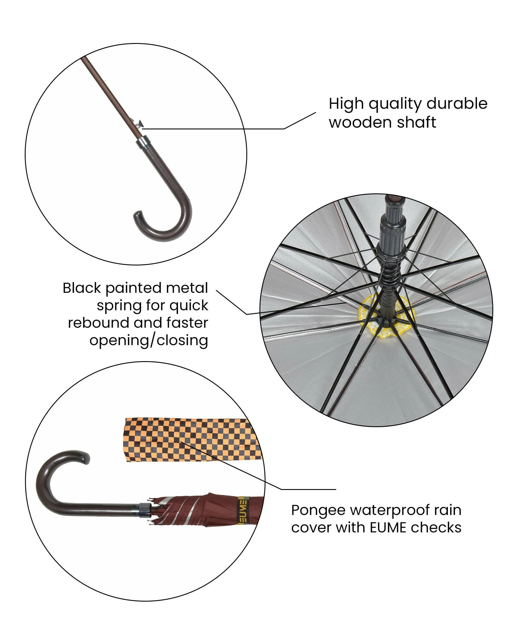 EUME - Forlin 23" 1-fold AO Umbrella