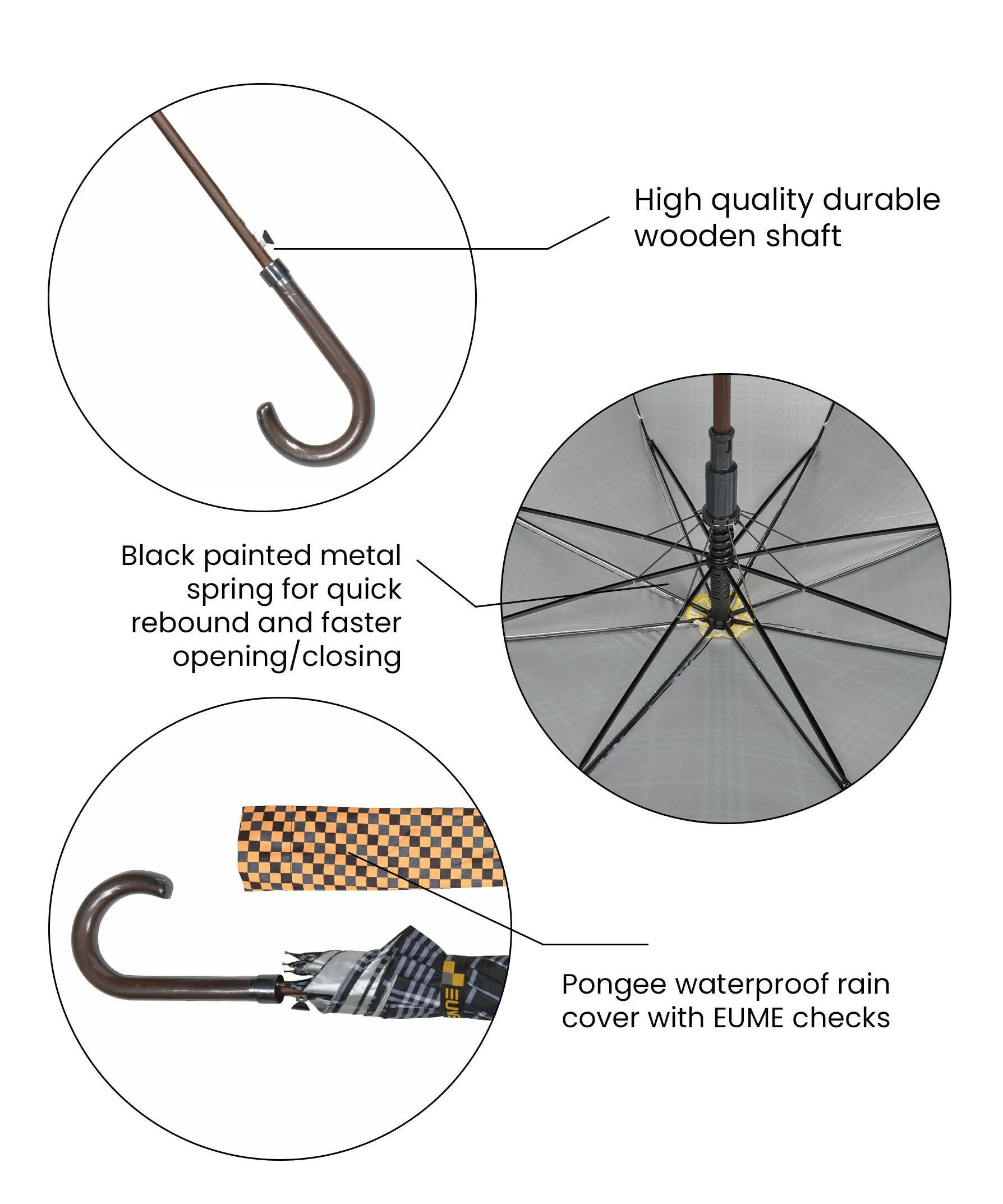 EUME - Forlin 23" 1-fold AO Umbrella