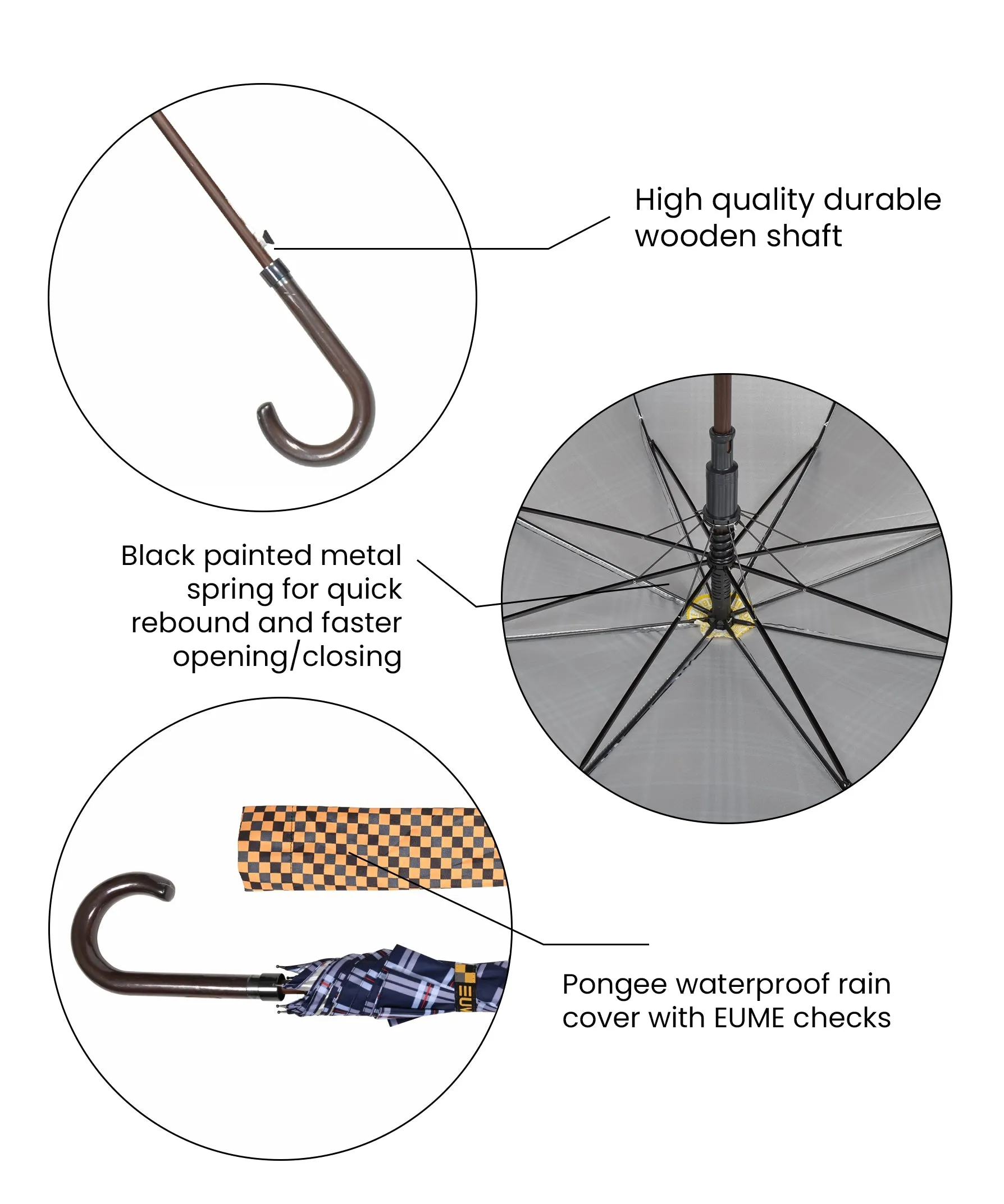 EUME - Forlin 23" 1-fold AO Umbrella