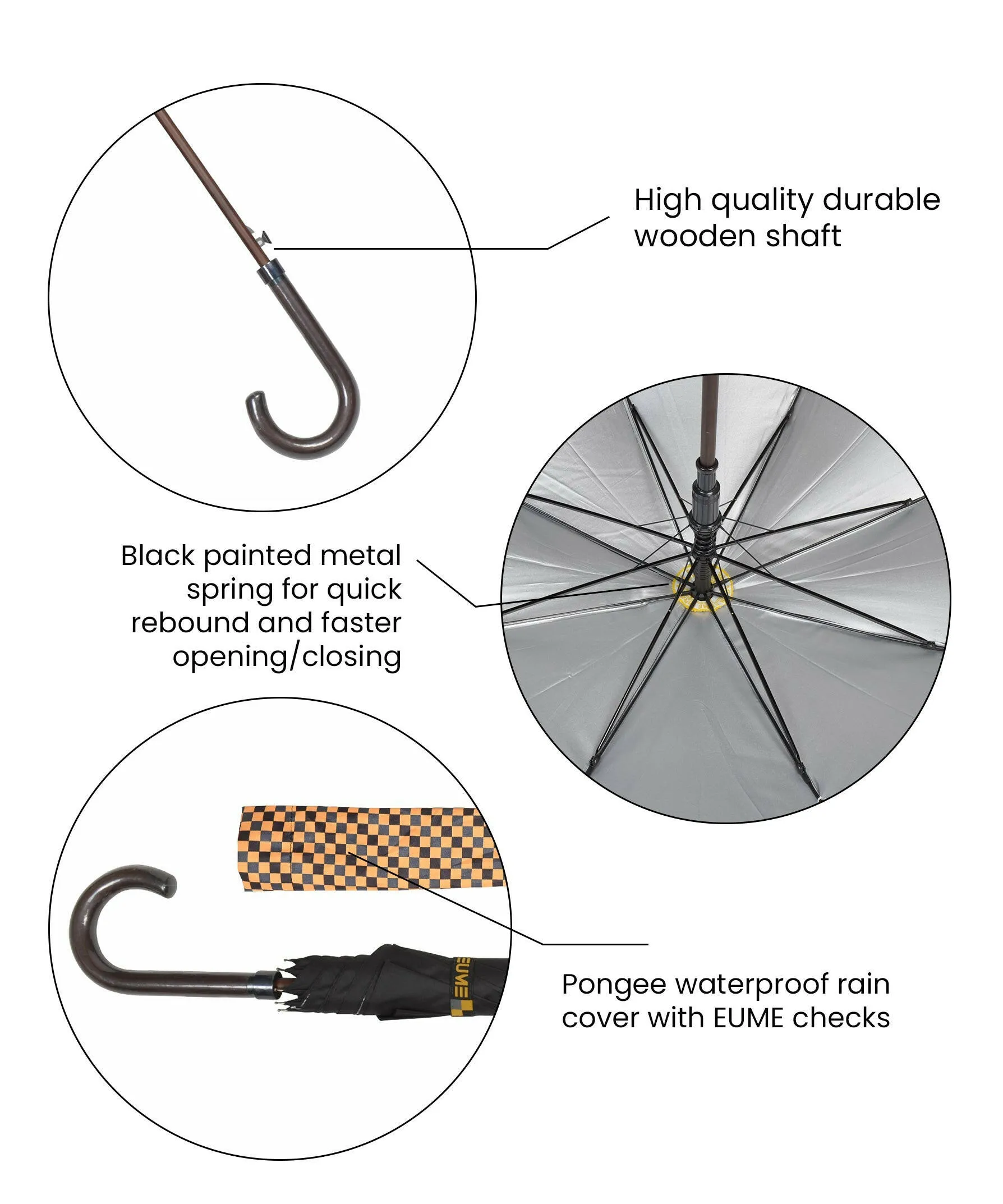 EUME - Forlin 23" 1-fold AO Umbrella