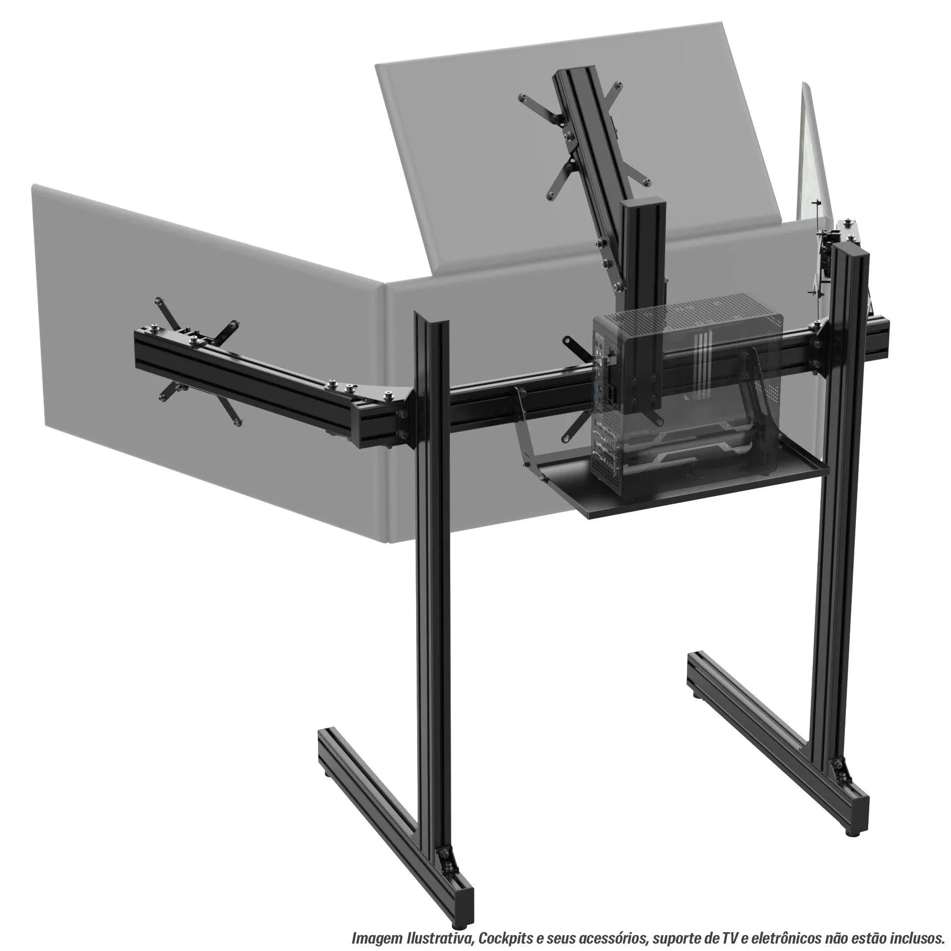 EXTREME TOP SCREEN ADD-ON FOR ALUMINUM PROFILE TV STAND