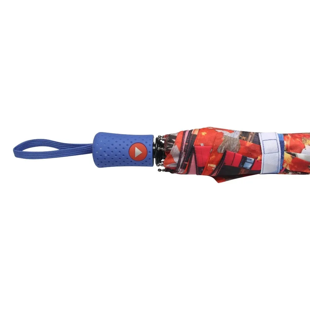 FabSeason Big Ben & London Bridge Printed 3 Fold Fancy Umbrella