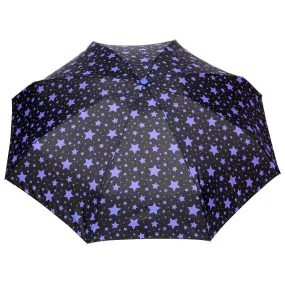 FabSeasons 5 fold Blue Star Printed Small Compact Manual Umbrella