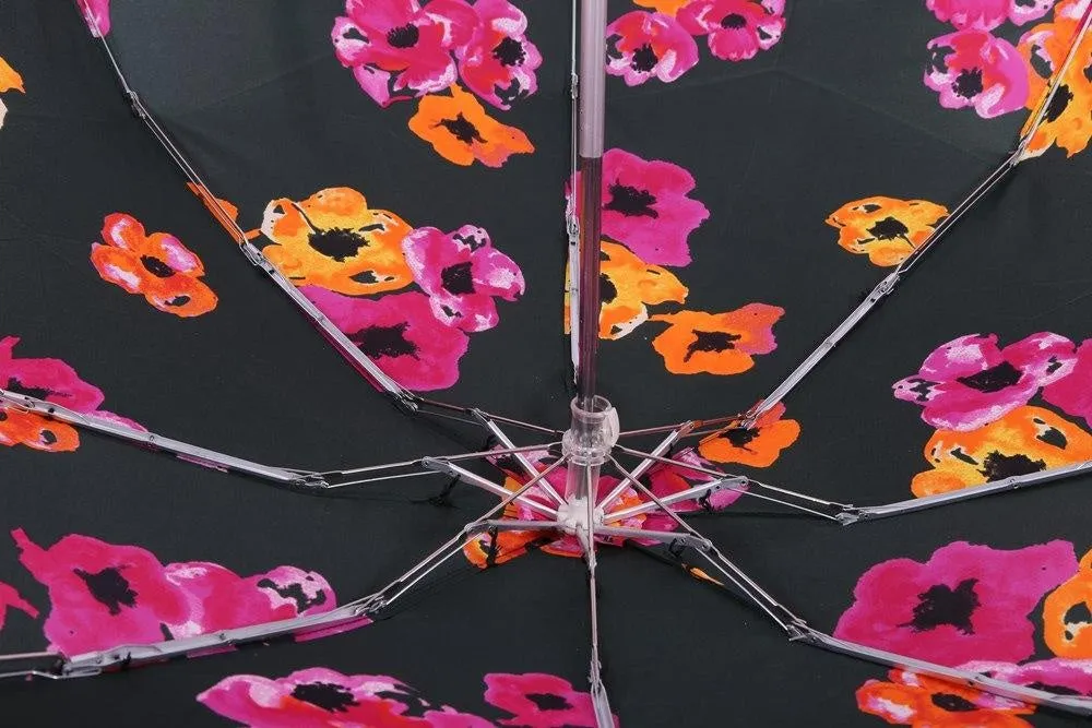 FabSeasons 5 fold Floral Digital Printed Small Compact Manual Green Umbrella