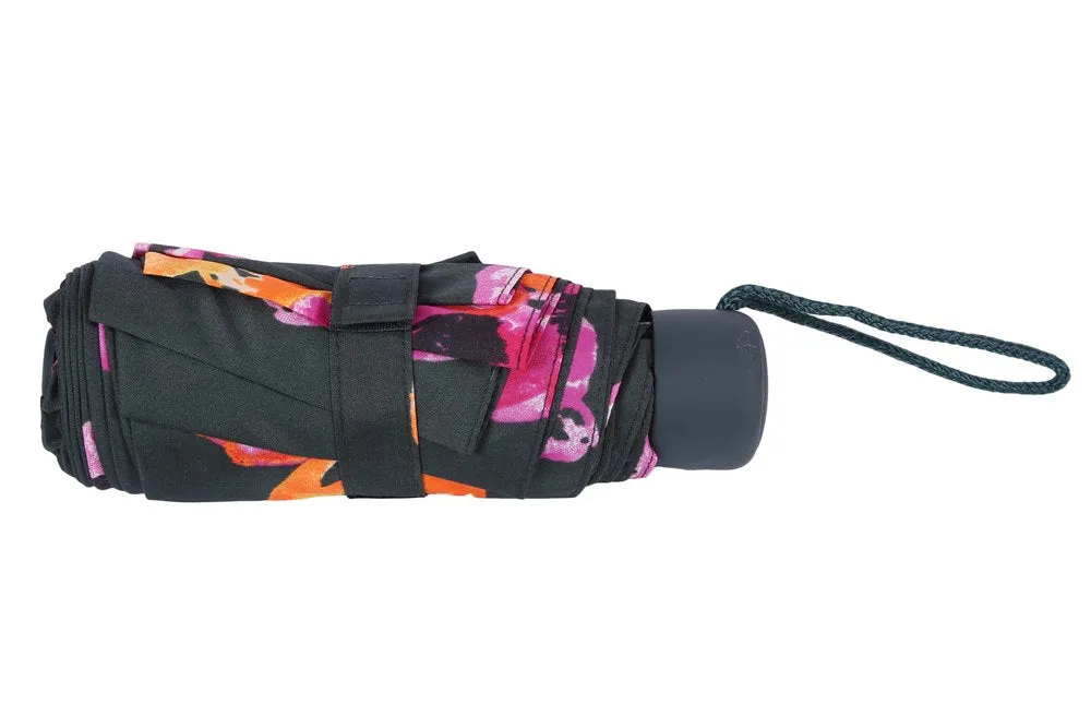 FabSeasons 5 fold Floral Digital Printed Small Compact Manual Green Umbrella
