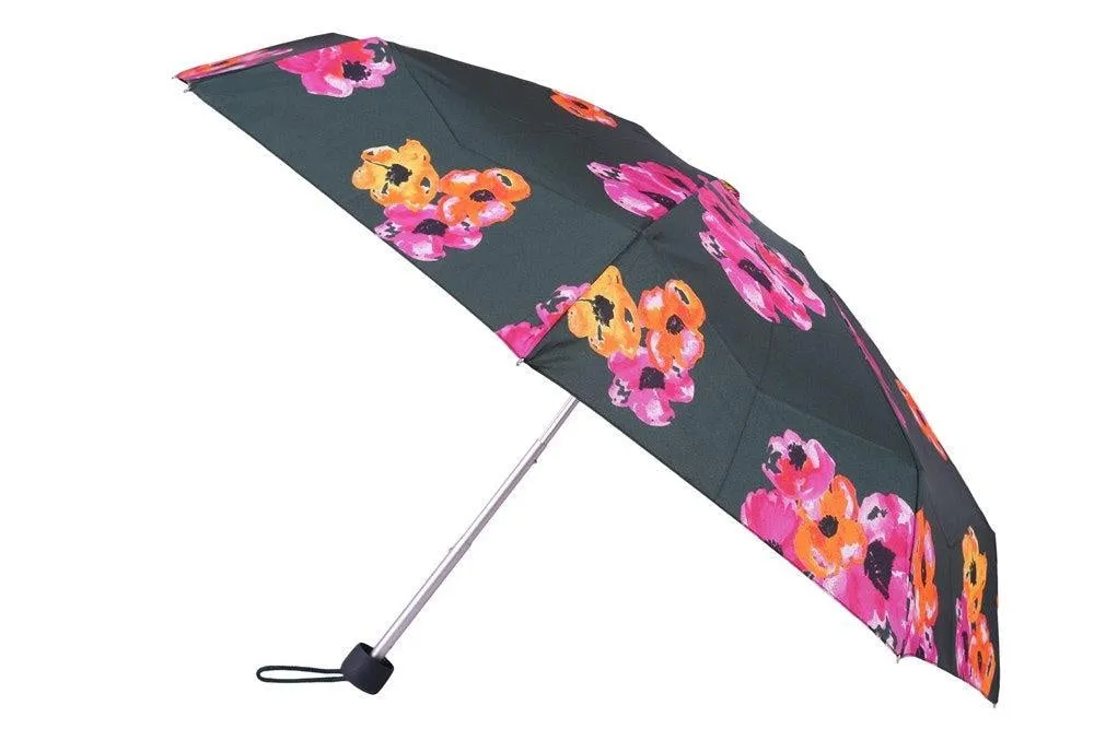 FabSeasons 5 fold Floral Digital Printed Small Compact Manual Green Umbrella