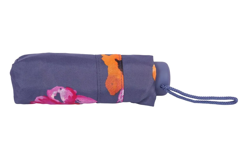 FabSeasons 5 fold Floral Digital Printed Small Compact Manual Grey Umbrella