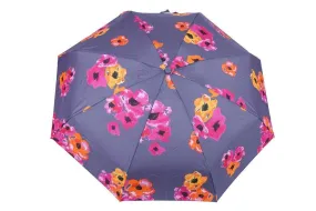 FabSeasons 5 fold Floral Digital Printed Small Compact Manual Grey Umbrella