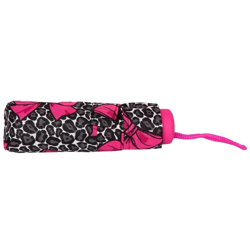 FabSeasons 5 fold Floral Printed Small Compact Manual Dark Pink Umbrella