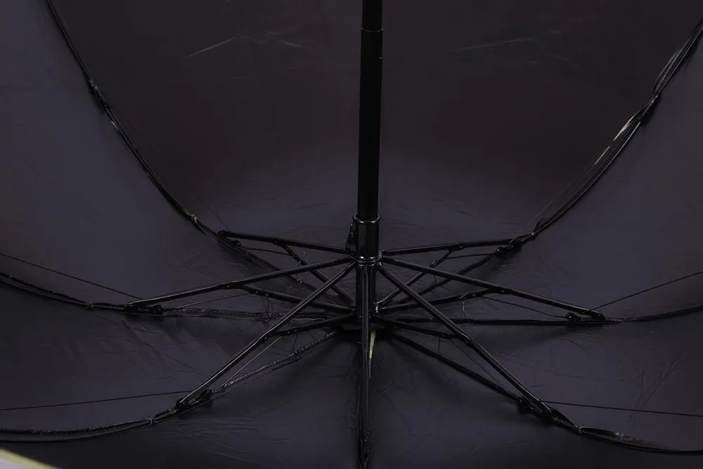 FabSeasons Green Checks Printed UV protected 3 Fold Manual Umbrella