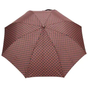 FabSeasons Maroon Checkered Printed 2 fold Fancy Automatic Umbrella