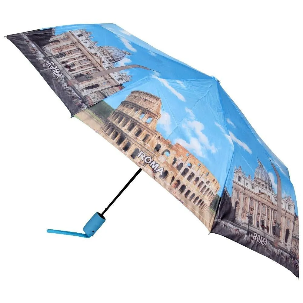 FabSeasons Roma Printed 3 fold Umbrella for Rains and all Seasons