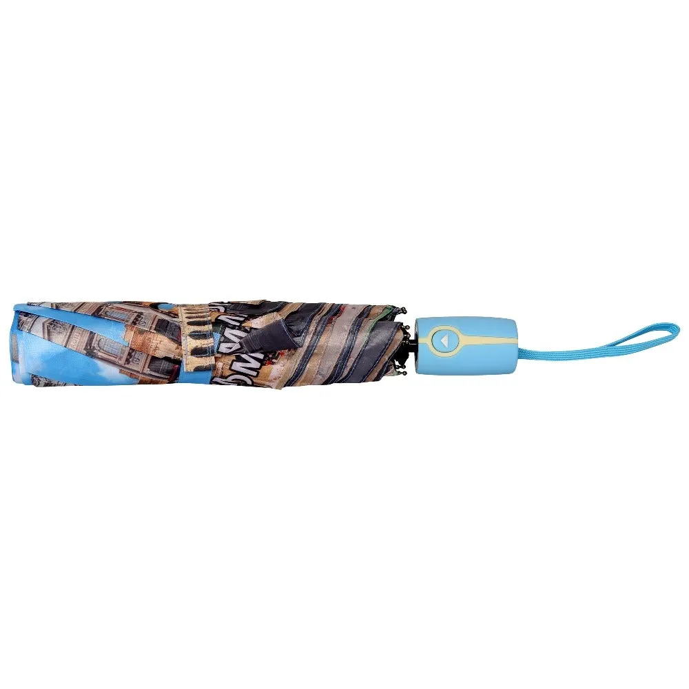 FabSeasons Roma Printed 3 fold Umbrella for Rains and all Seasons