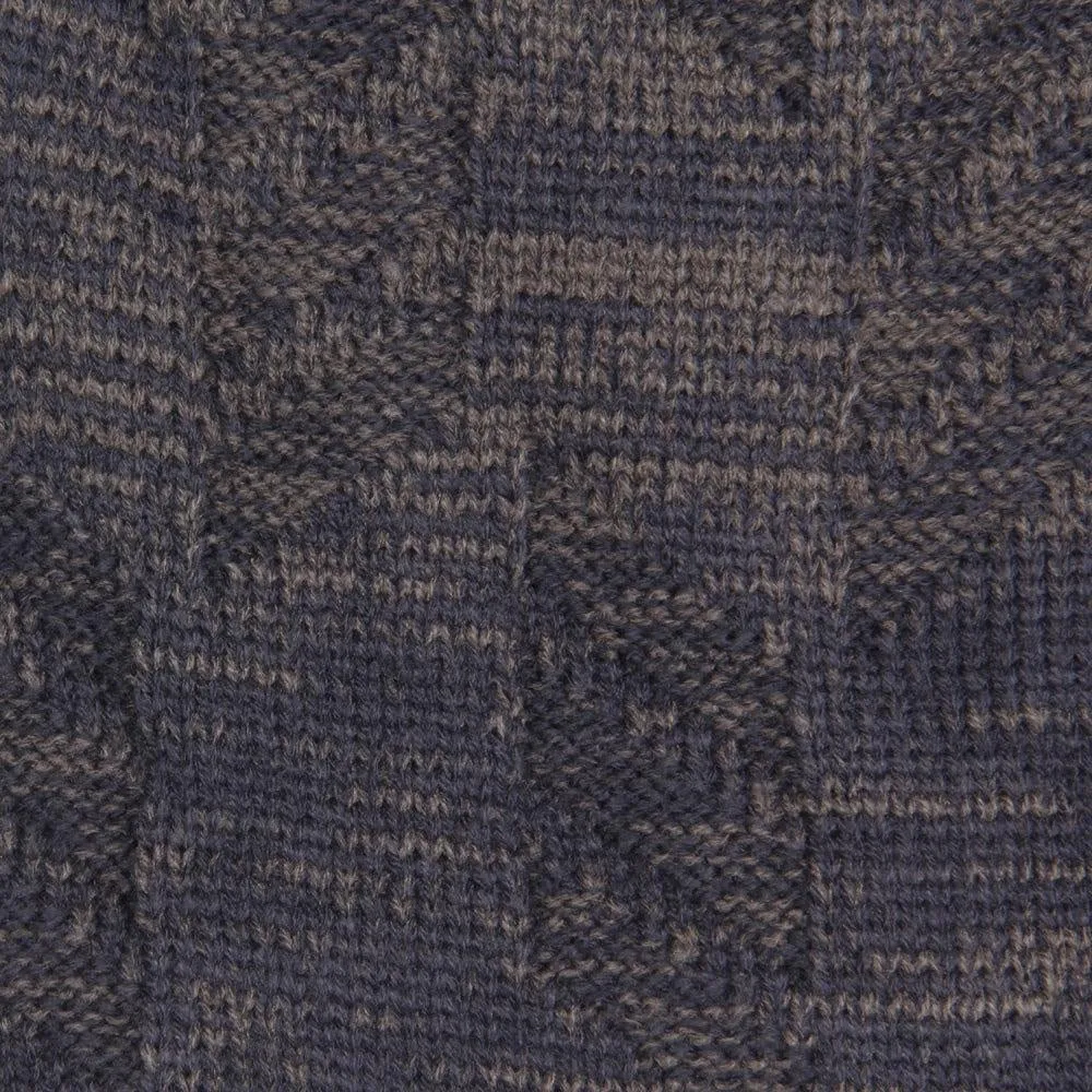 FabSeasons Unisex Dual Color Blue & Gray Woolen Beanie Cap
