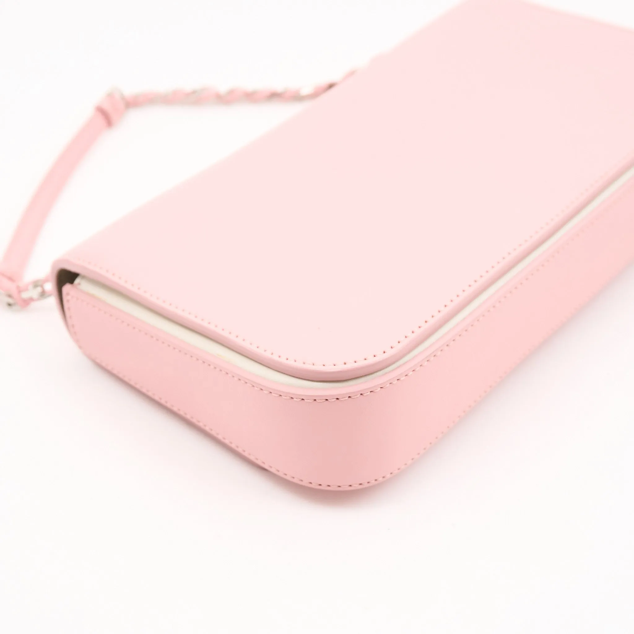 Fendi Pink Leather 3 Baguette Crossbody Bag