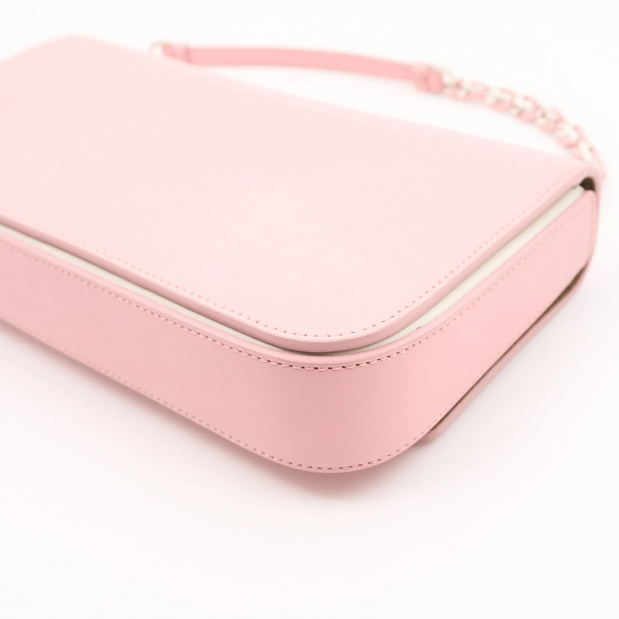 Fendi Pink Leather 3 Baguette Crossbody Bag