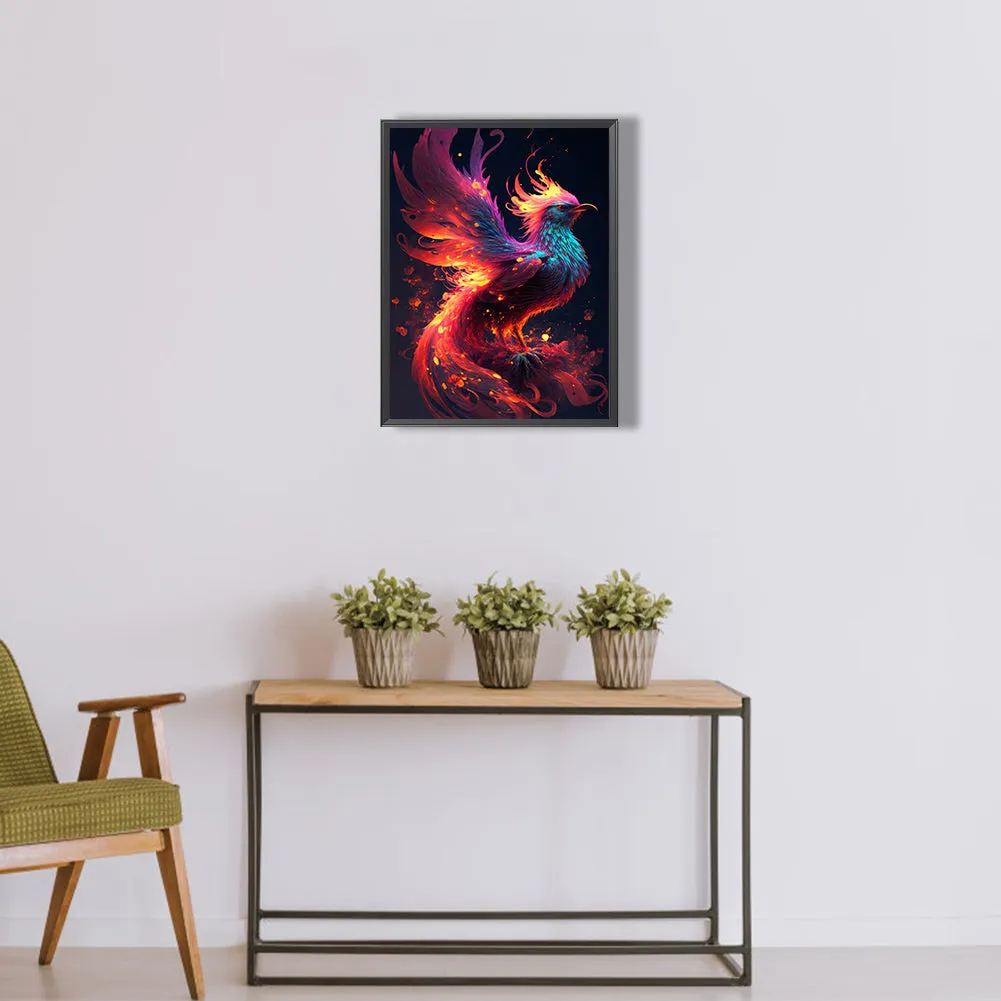 Flaming Phenix - Full Round Drill Diamond Painting 30*40CM
