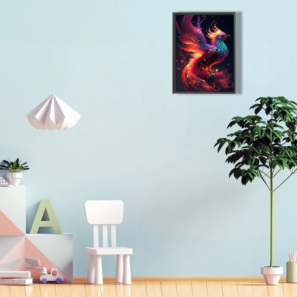 Flaming Phenix - Full Round Drill Diamond Painting 30*40CM