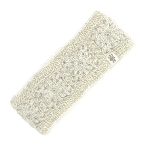 Flower Crochet Headband- LUREX