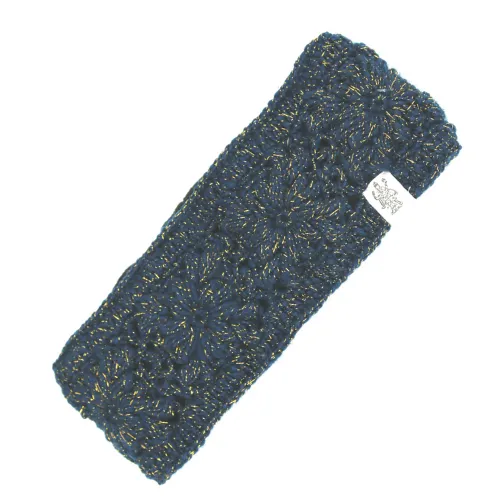 Flower Crochet Headband- LUREX
