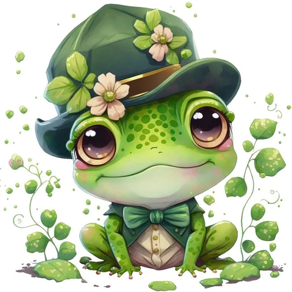 Frog 30*30Ccm(canvas) full round drill diamond painting