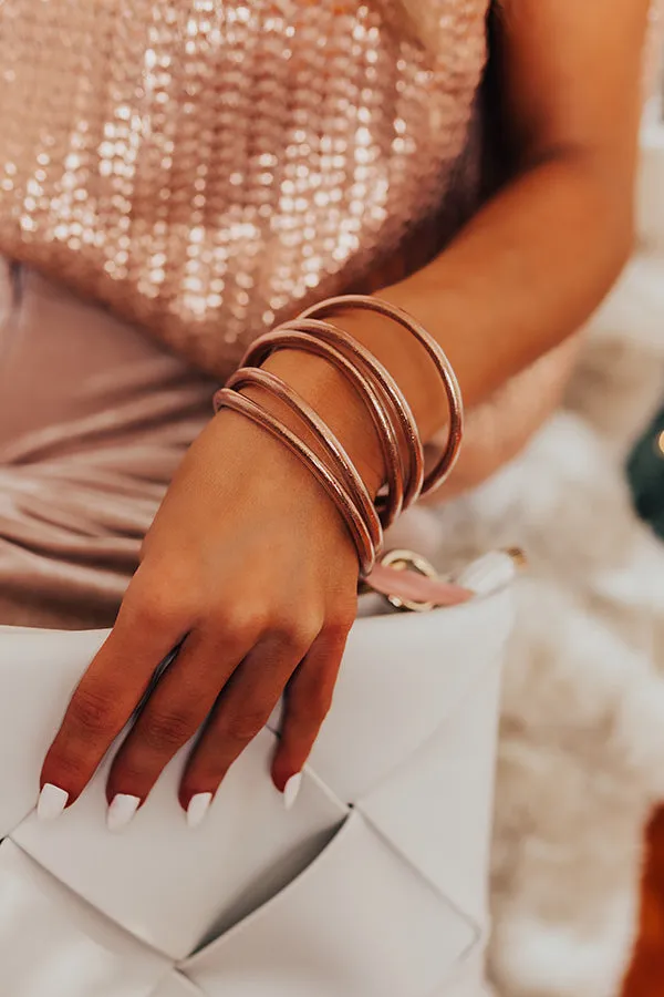 Girly Girl Glitter Jelly Bangle Set