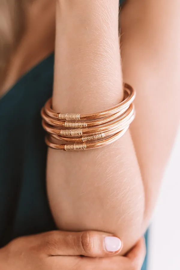Girly Girl Glitter Jelly Bangle Set