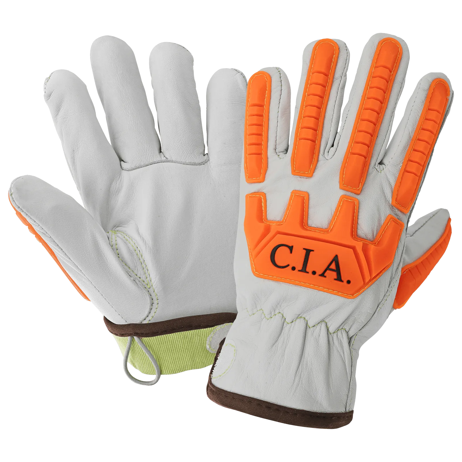 Global Glove & Safety CIA7900 Hi Vis, Cut, Impact Resistant Drivers Gloves, Cut A9