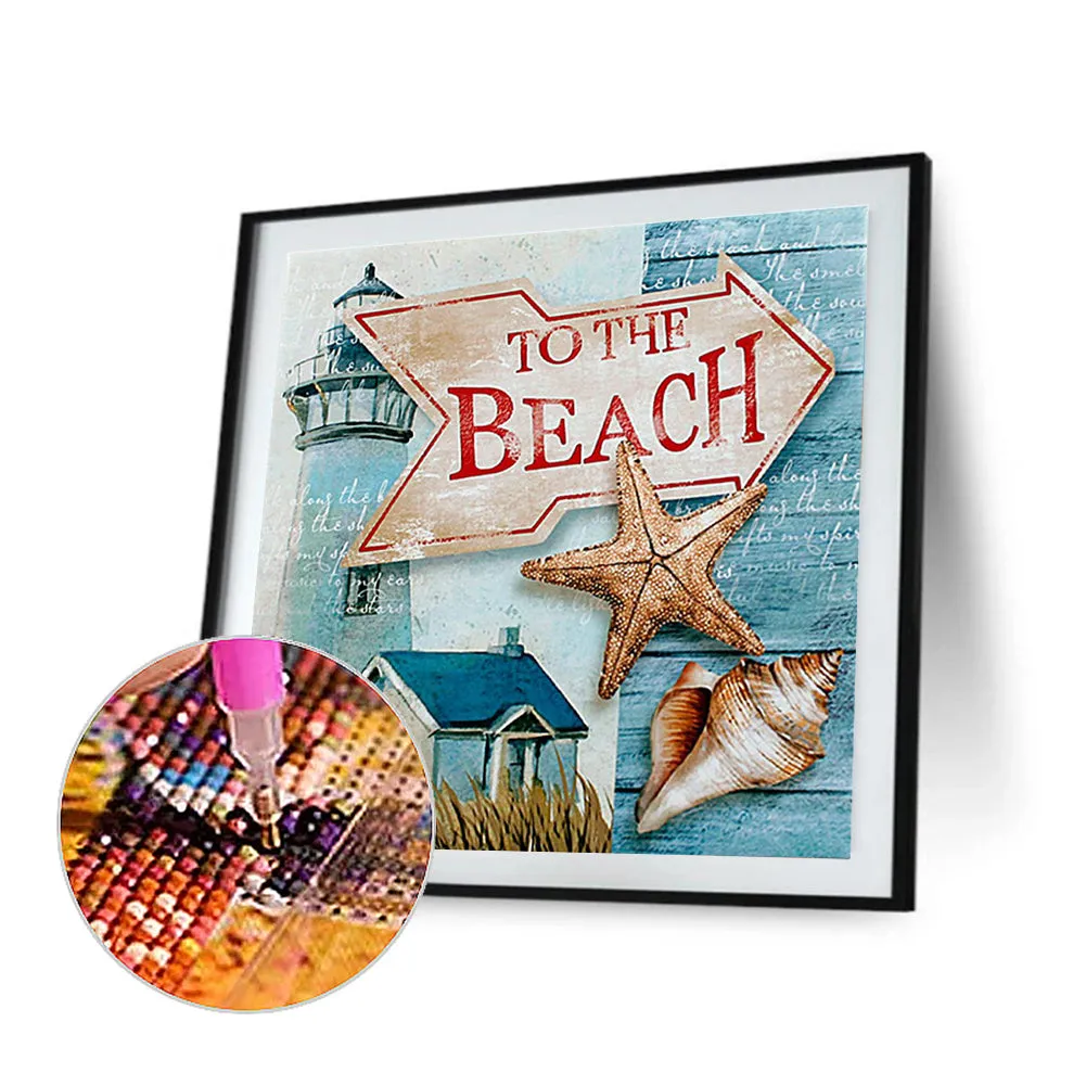 Go To The Beach - Full Square Drill Diamond Painting 50*50CM