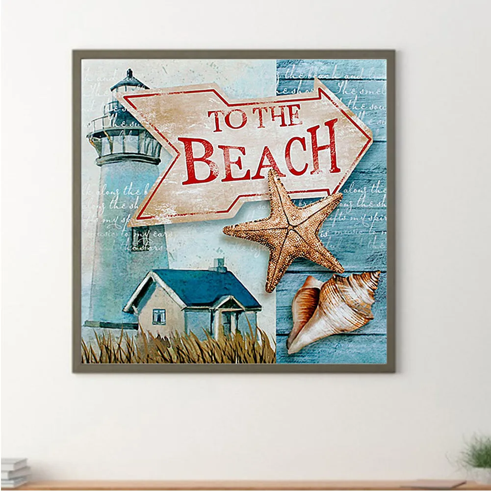 Go To The Beach - Full Square Drill Diamond Painting 50*50CM