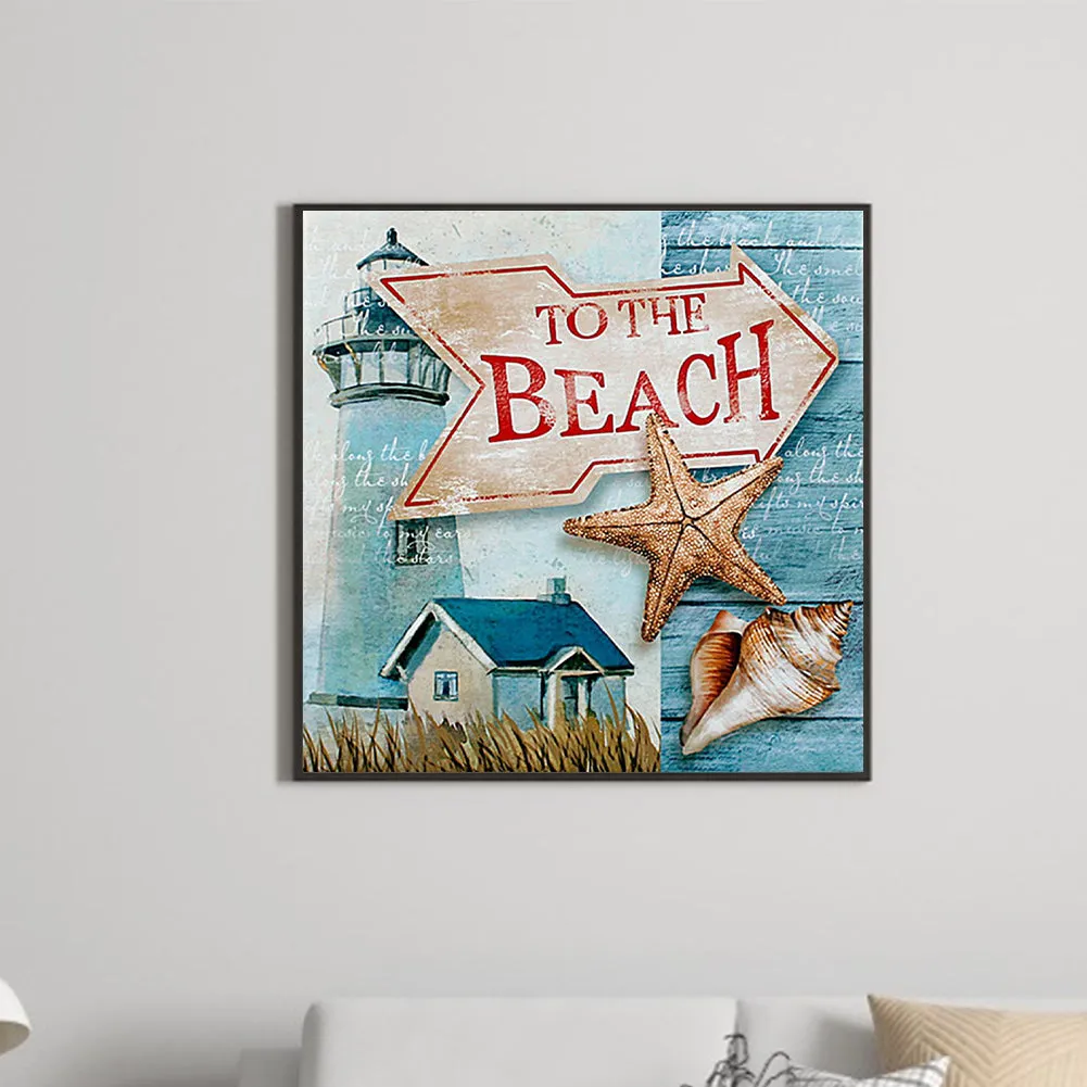Go To The Beach - Full Square Drill Diamond Painting 50*50CM