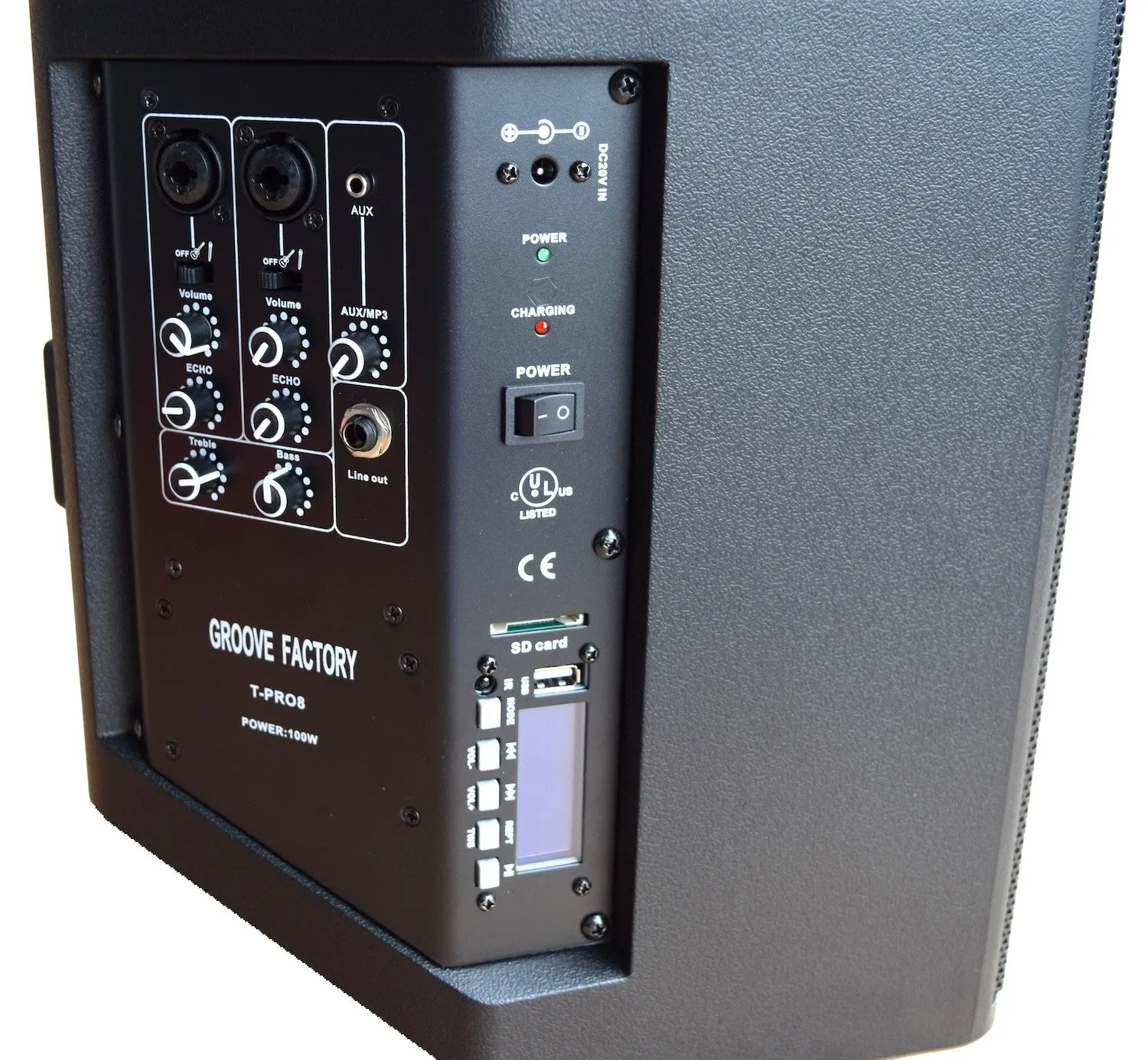 GROOVE FACTORY T-PRO8 - POWERED SPEAKER WITH BLUETOOTH