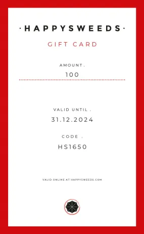 HAPPYSWEEDS Gift Card – Perfect Last-Minute Gift
