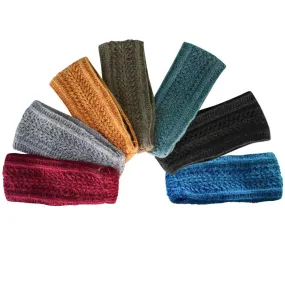  Wool Twist Knit Headbands