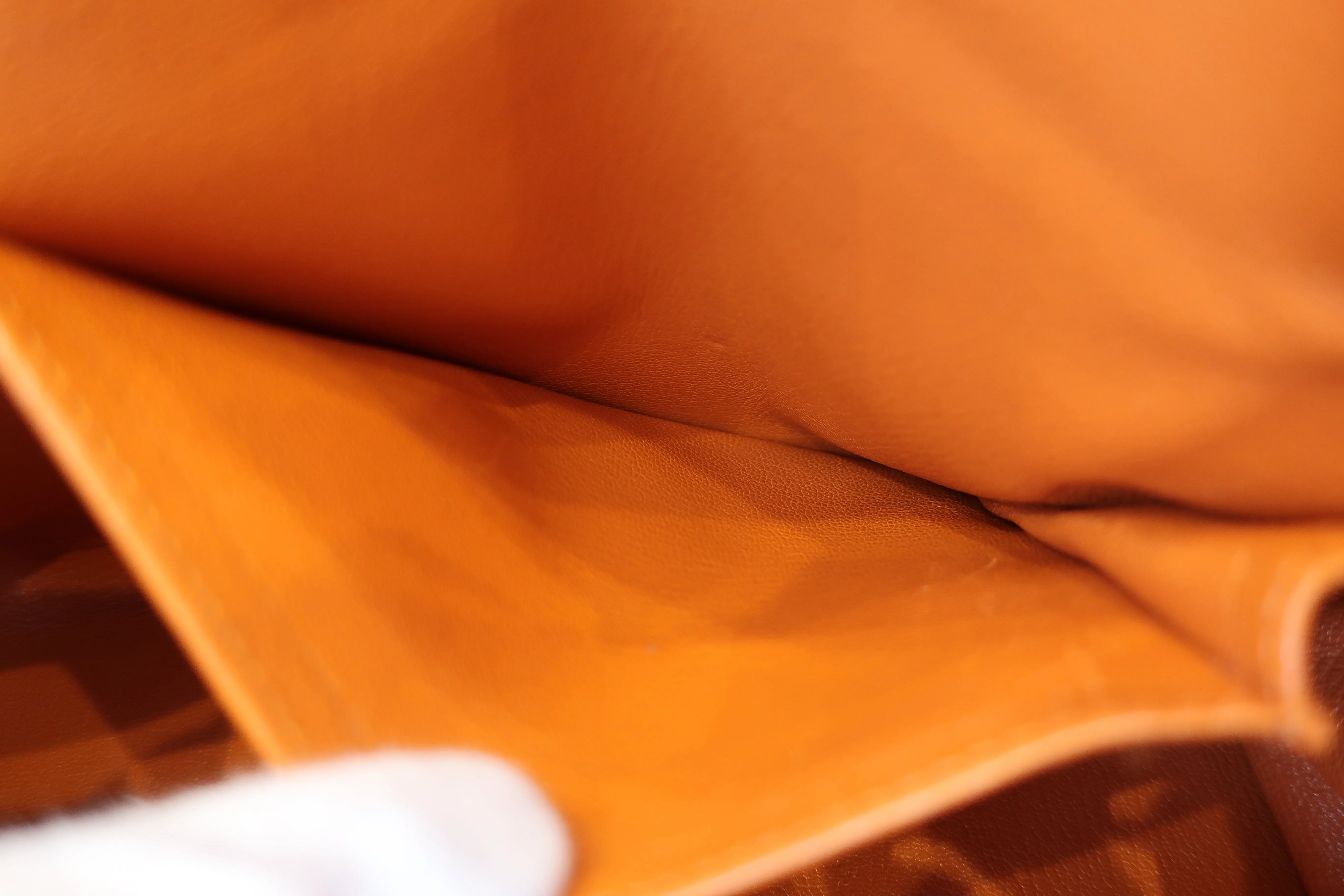 HERMES／エルメス ケリー35 トリヨンクレマンス オレンジ □N刻印 ショルダーバッグ 700010136