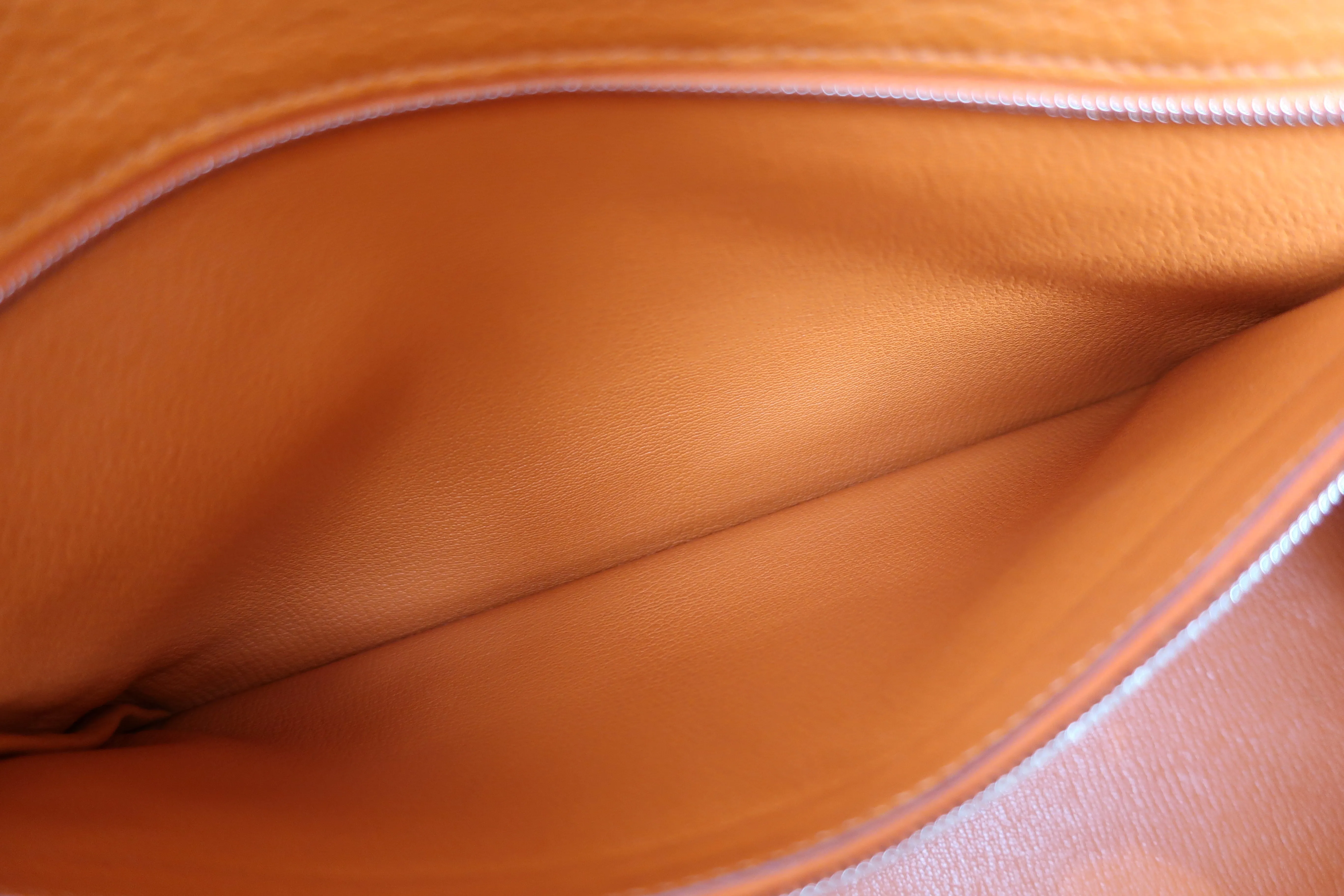 HERMES／エルメス ケリー35 トリヨンクレマンス オレンジ □N刻印 ショルダーバッグ 700010136