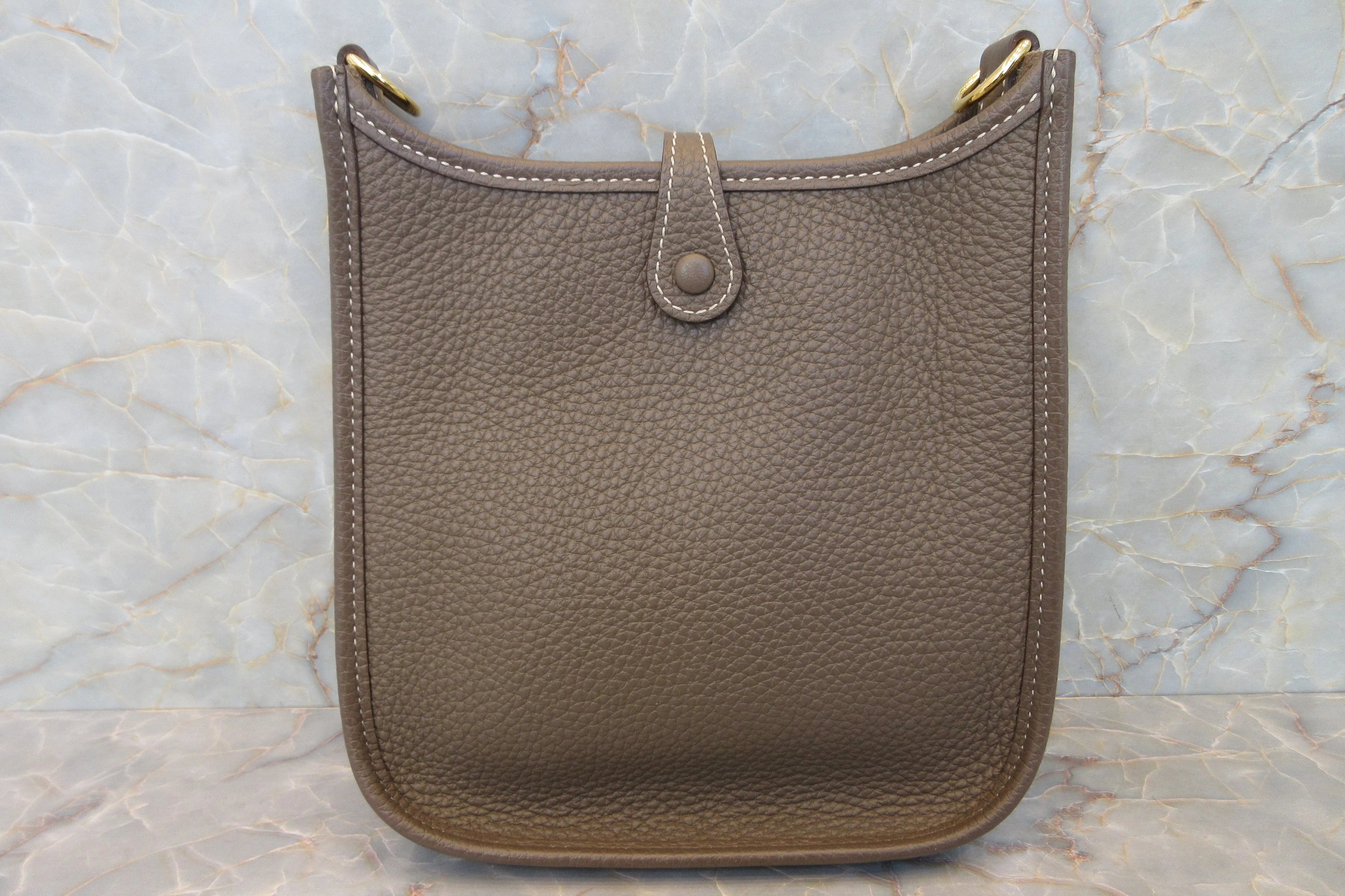 HERMES／エルメス エブリンTPM トリヨンクレマンス エトゥープ Y刻印 ショルダーバッグ 600120155