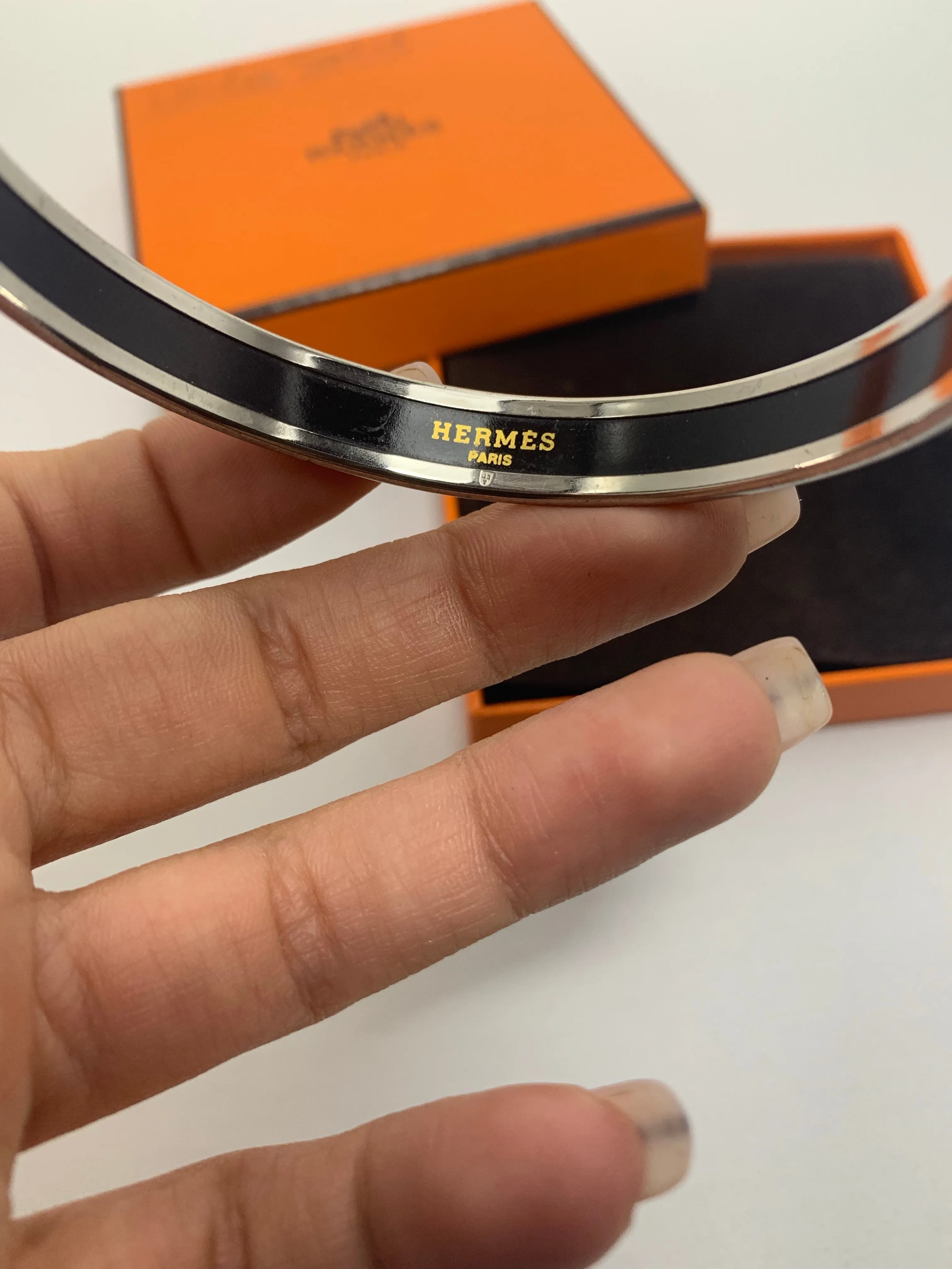 Hermès Le Bijou En Email Imprime Bracelet!